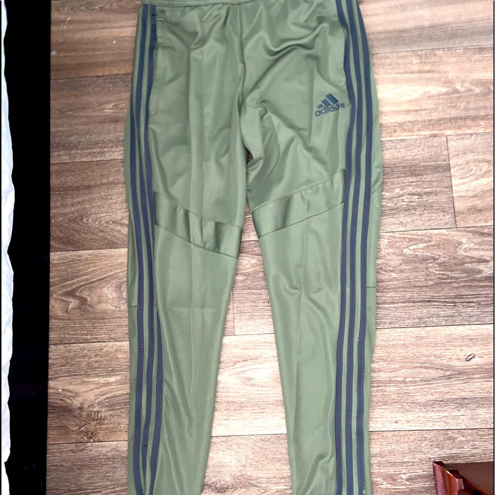 Mens addidas green jogger pants